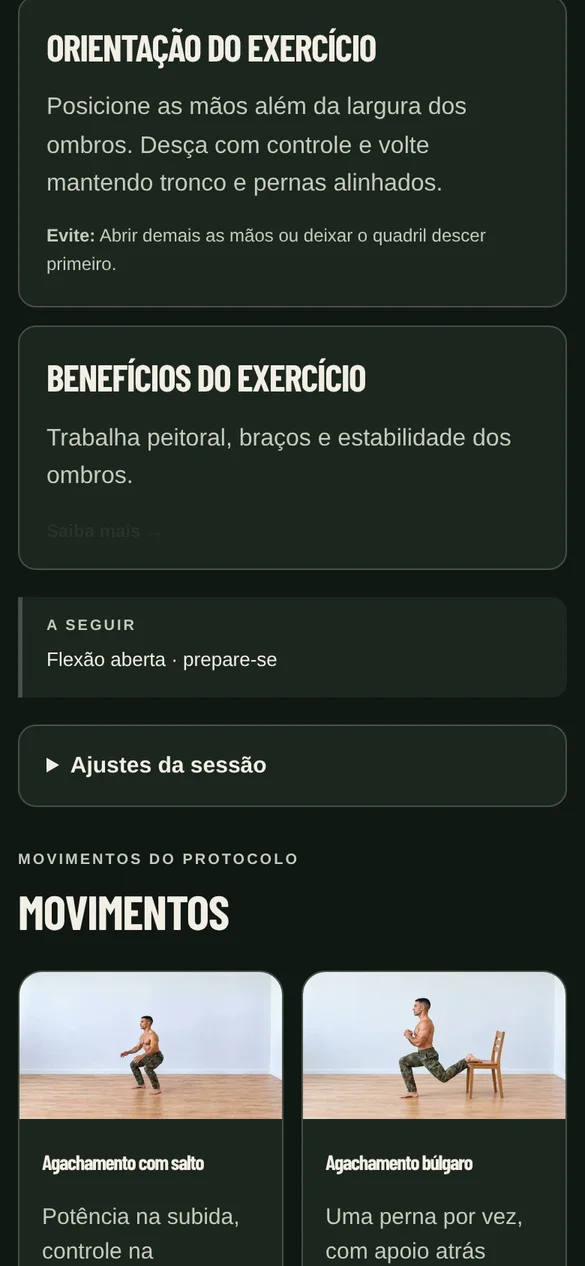 Tela real: orientação e benefícios do exercício